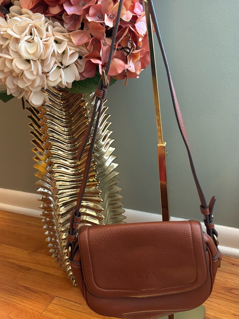 J. Crew Brown Leather Crossbody Bag